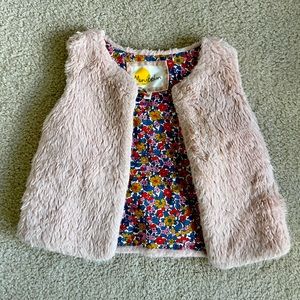Cozy pink vest
